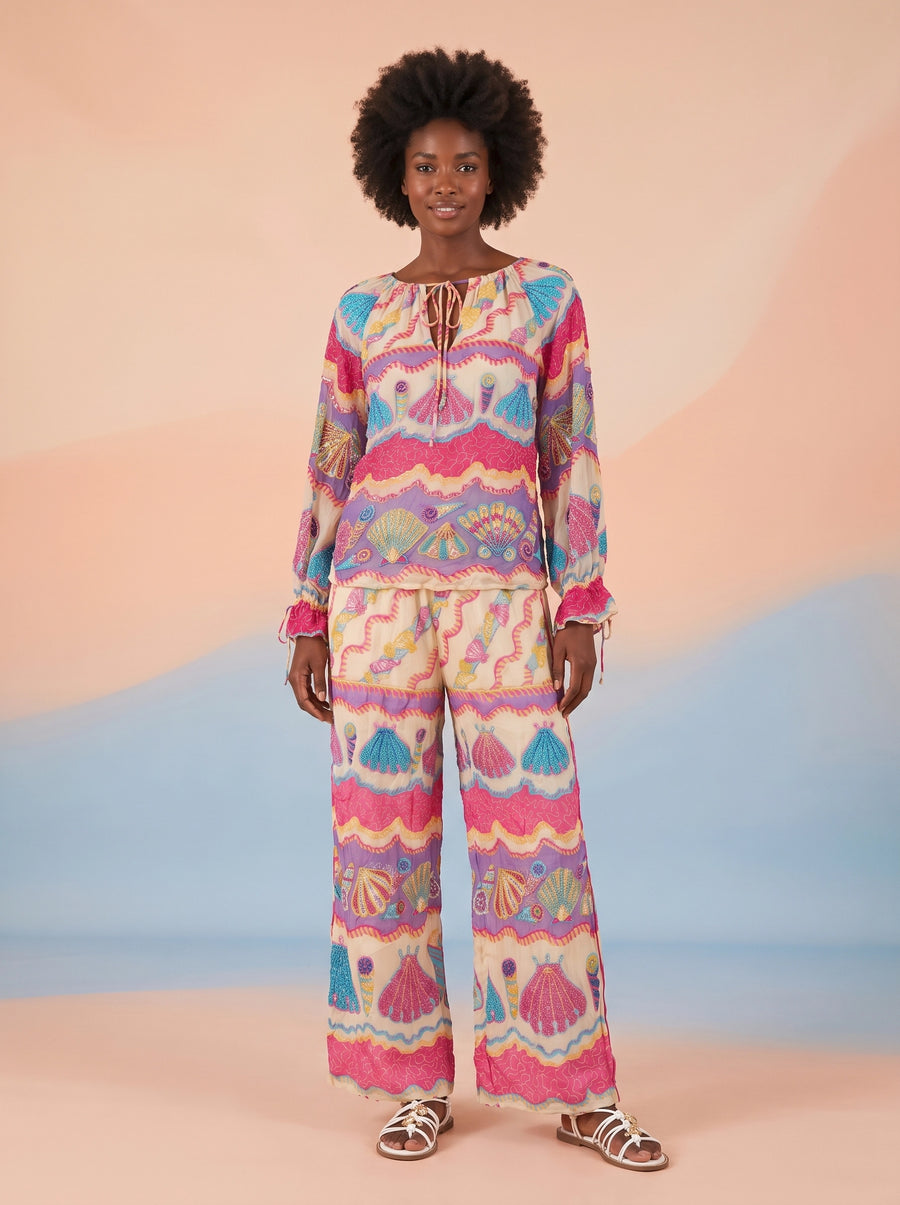Shell Reverie Pink Multi Blouse
