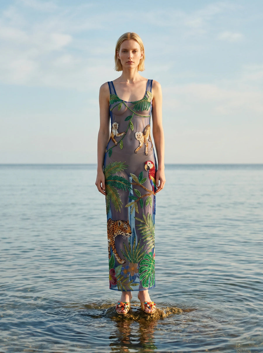 Zola Sheer Maxi Dress