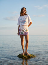 Concha T White Beaded T-Shirt
