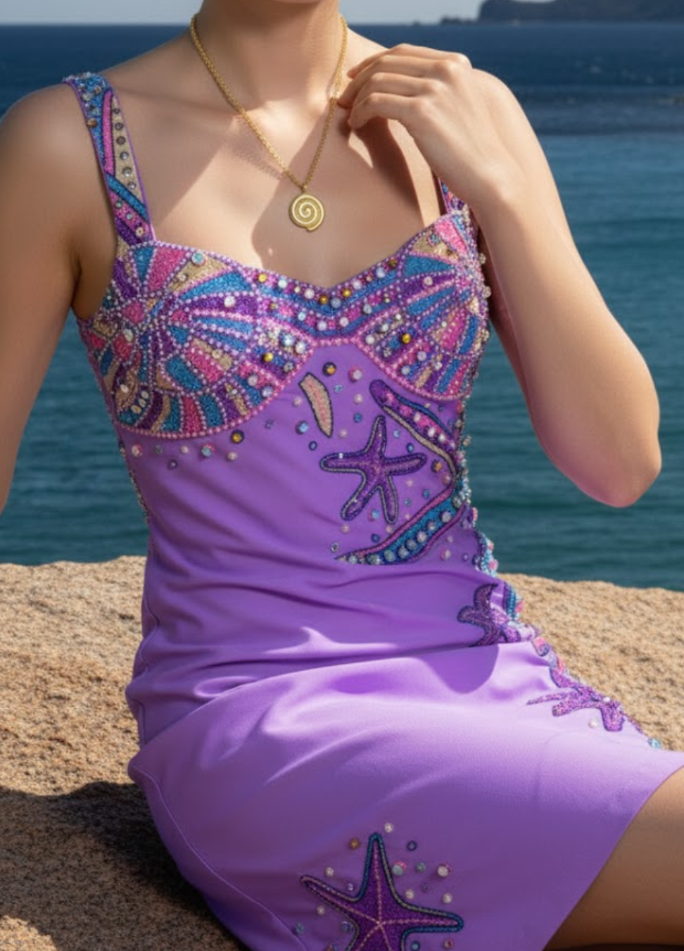 Oceanic Swirl Necklace