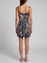 Talia Hand Beaded Multi-Coloured Crystal Party Dress