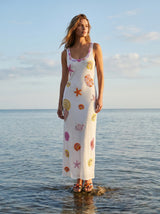 New York Bold Strapped Maxi Dress - Multi Colour