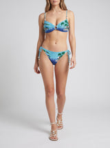 Oceanus x Taylor Nunez Island Blue Bandeau Bikini Top