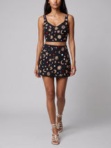 Celestial Tide Black Co-ord Skirt