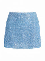 Marie Hand Beaded Premium Co-Ord Mini Skirt Multi Colour