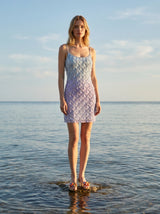 Arabella Blue Purple Ombre Mini Dress