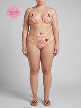 Seahorse Coral Hand Beaded Bikini MultiColour