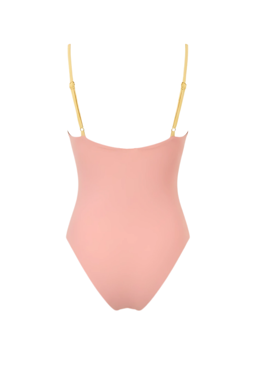 Tiffany Beaded Swimsuit Pink Tosca Oceanus x By Poppy