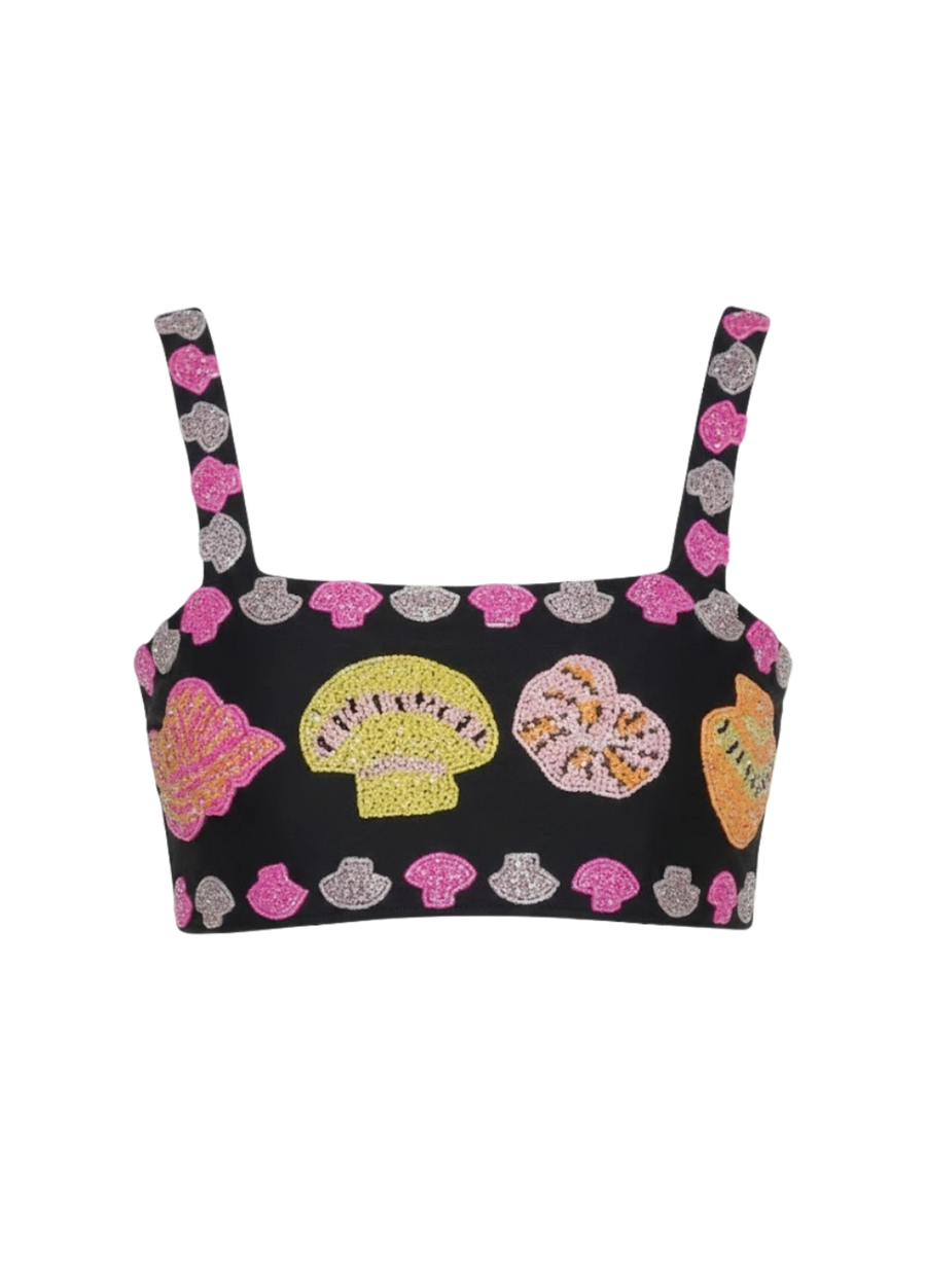 New York Hand-Embroidered Top Multicolour