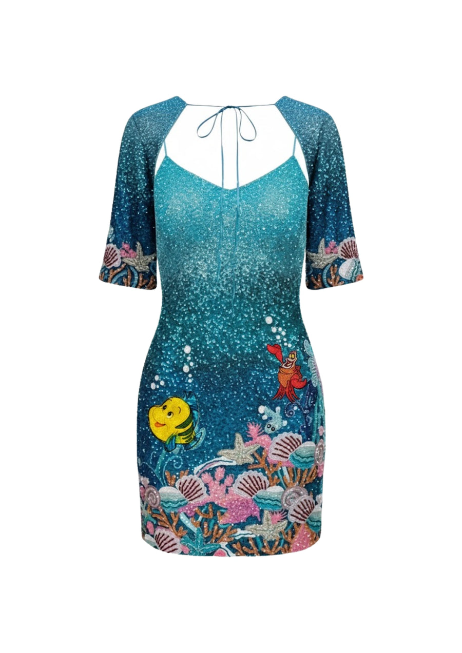 Disney | Oceanus Neptune Dress in Blue