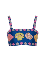 New York Hand-Embroidered Top Multi Colour