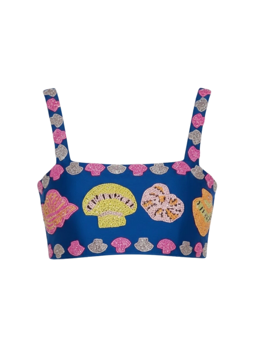 New York Hand-Embroidered Top Multicolour