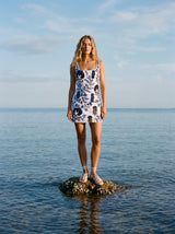 Electra Reef Navy and White Mini Dress