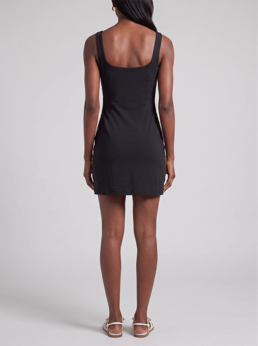 Pandora Luxe Hand Beaded Black Dress