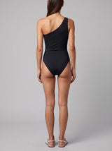 Callie Velvet Swimsuit in Black