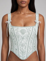 Ocean Pearl Ribbon Multi Color Top
