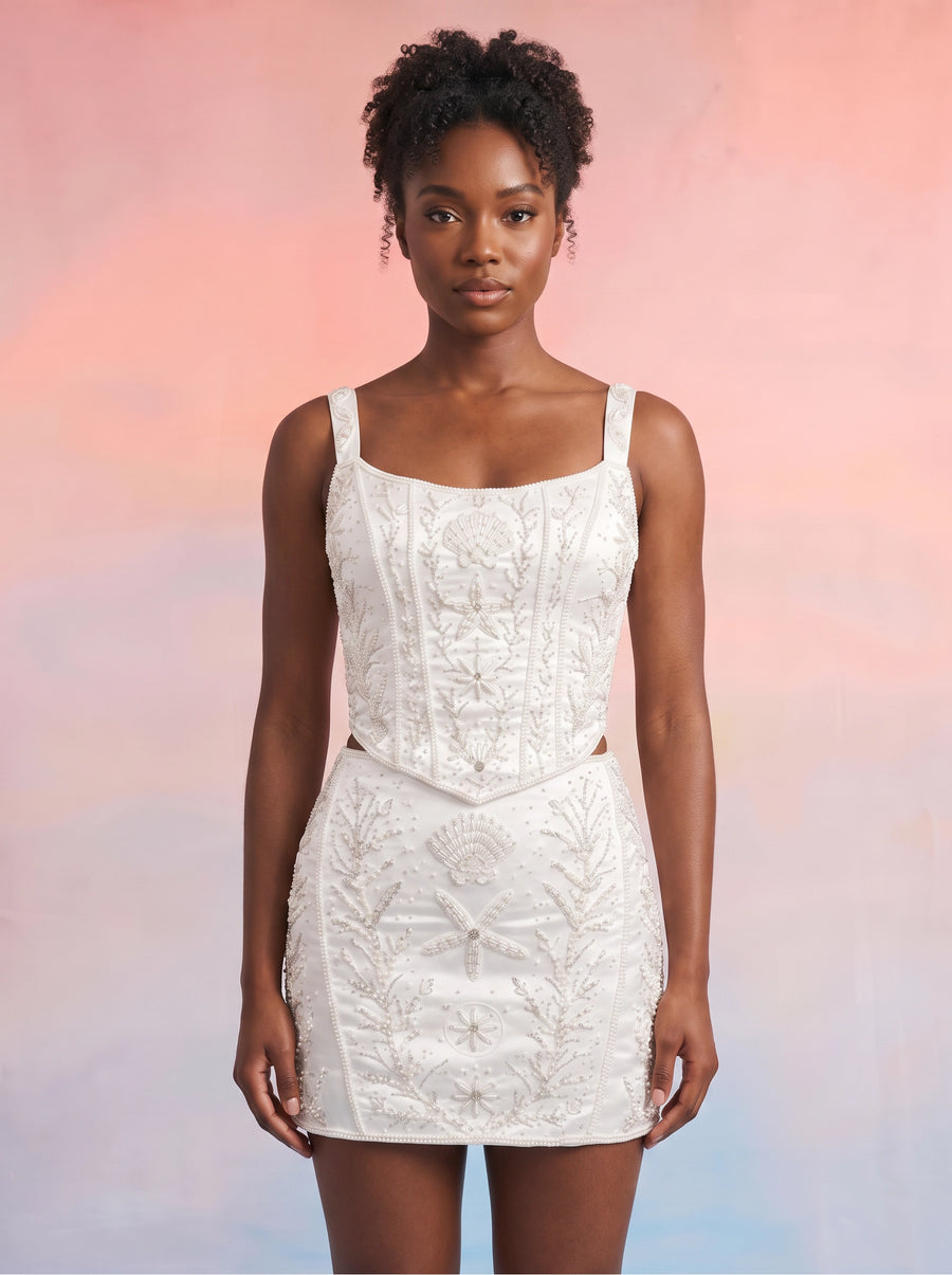 White Starfish Co-ord Top
