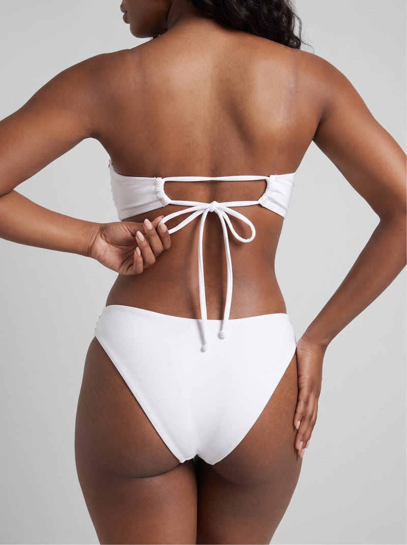 White Opal Shore Bandeau Bikini Top