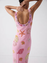 New York Bold Strapped Maxi Dress - Multi Colour