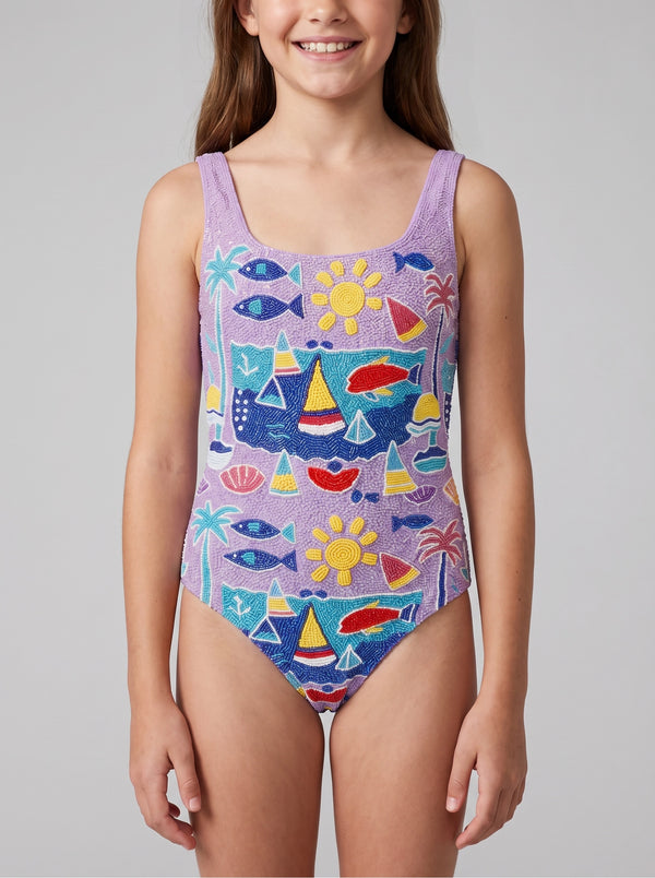 Lume Swell Kids Swimsuit Multi Colour
