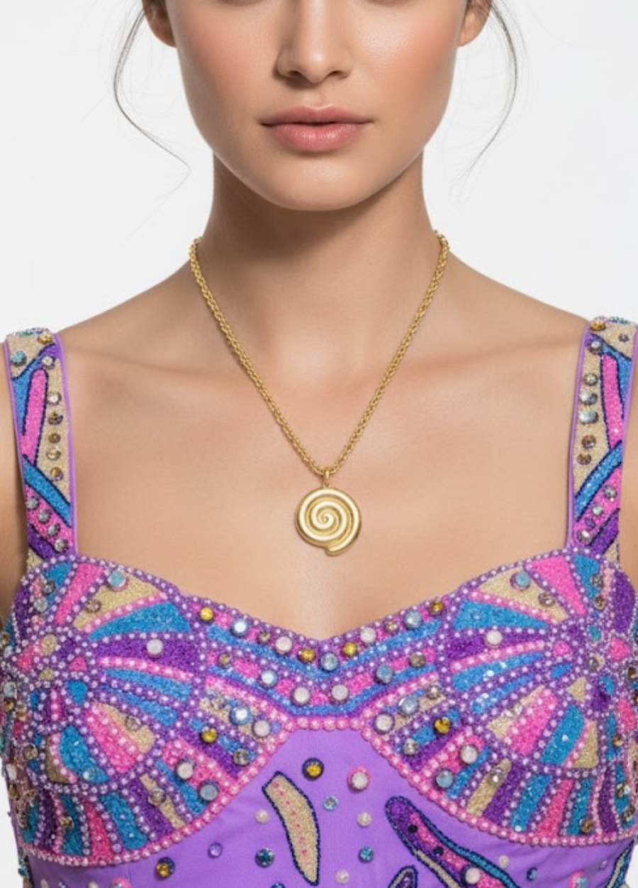 Oceanic Swirl Necklace