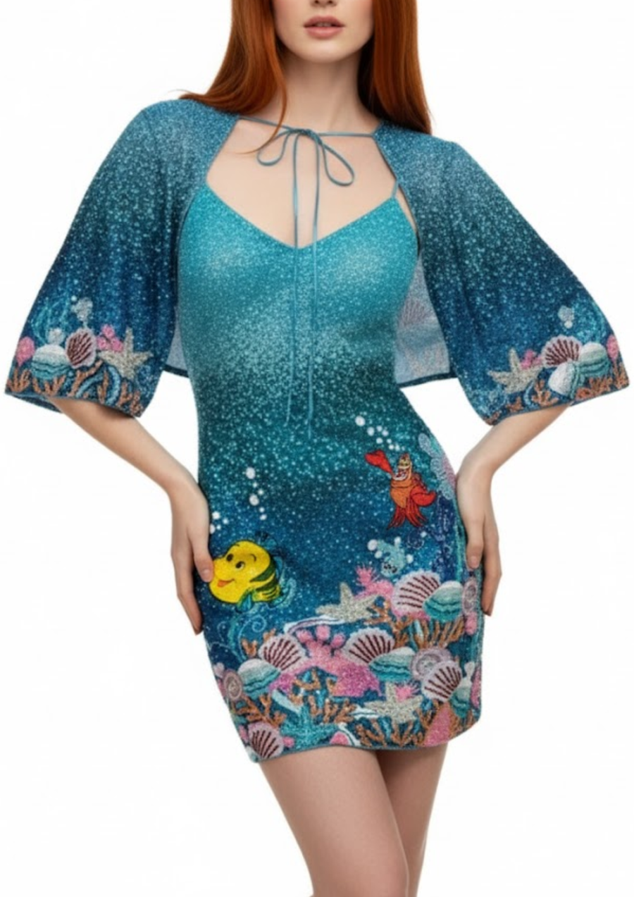 Disney | Oceanus Neptune Cape in Blue