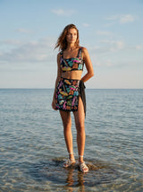 Arizona Embroidered Mini Skirt Black