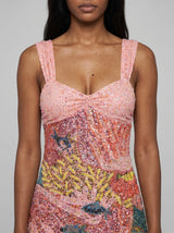 Coral Dreamscape Dress