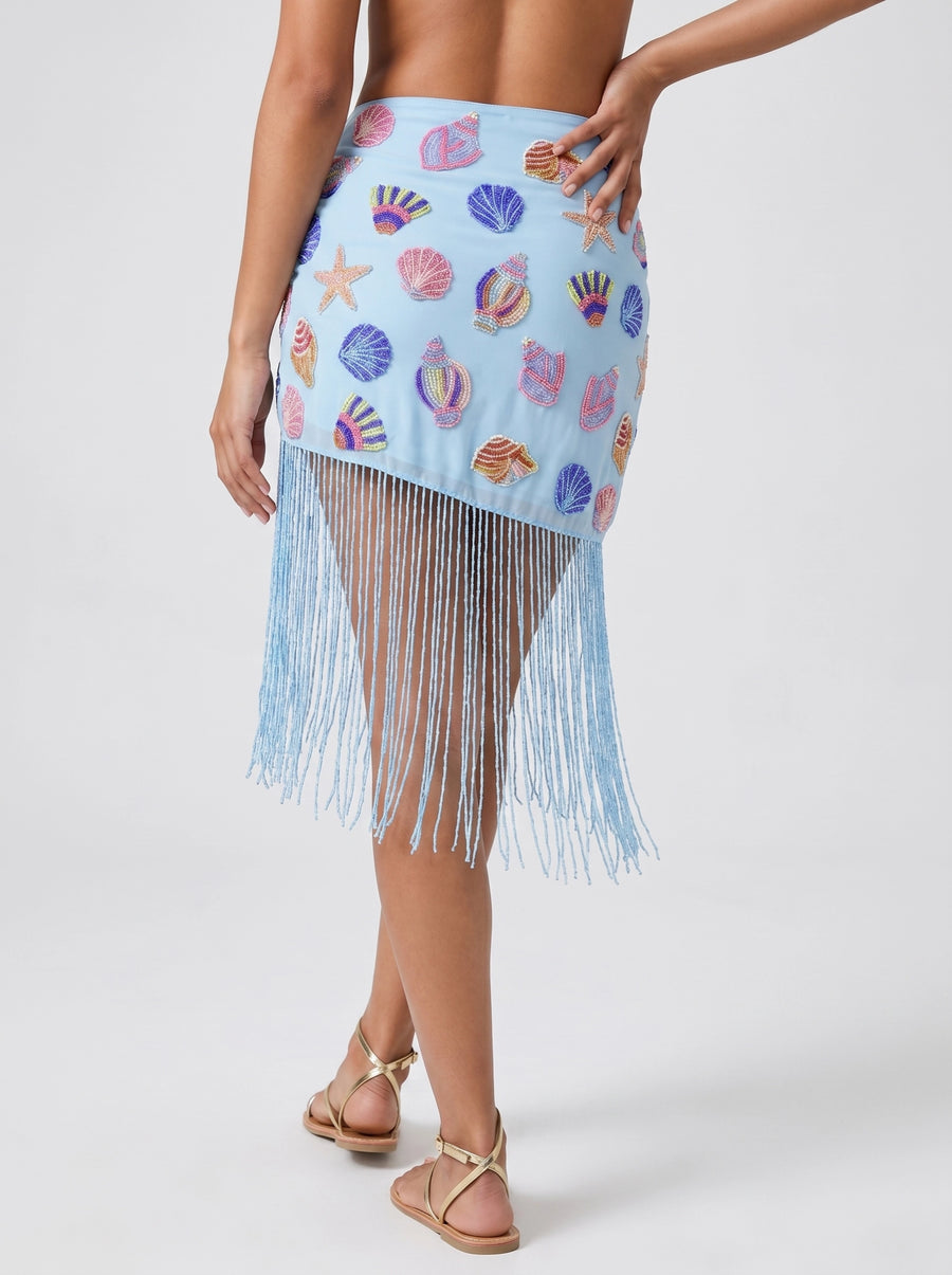 Oceanic Multi Colour Tasseled Sarong