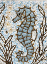 Seahorse Blue White Bag