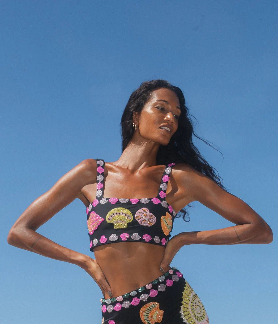 New York Hand-Embroidered Top Multicolour