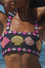 New York Hand - Embroidered Skirt - Oceanus Swimwear