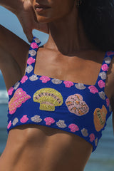 New York Hand - Embroidered Top - Oceanus Swimwear