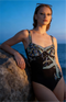 Selene Sea Shell Swimsuit in Black