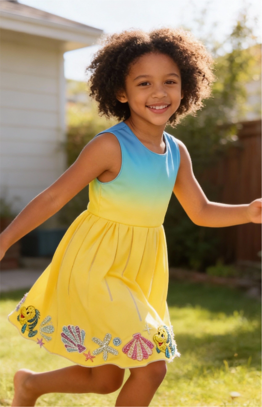 Oceanus | Disney Kids Ariel’s Sunset  Glow Dress