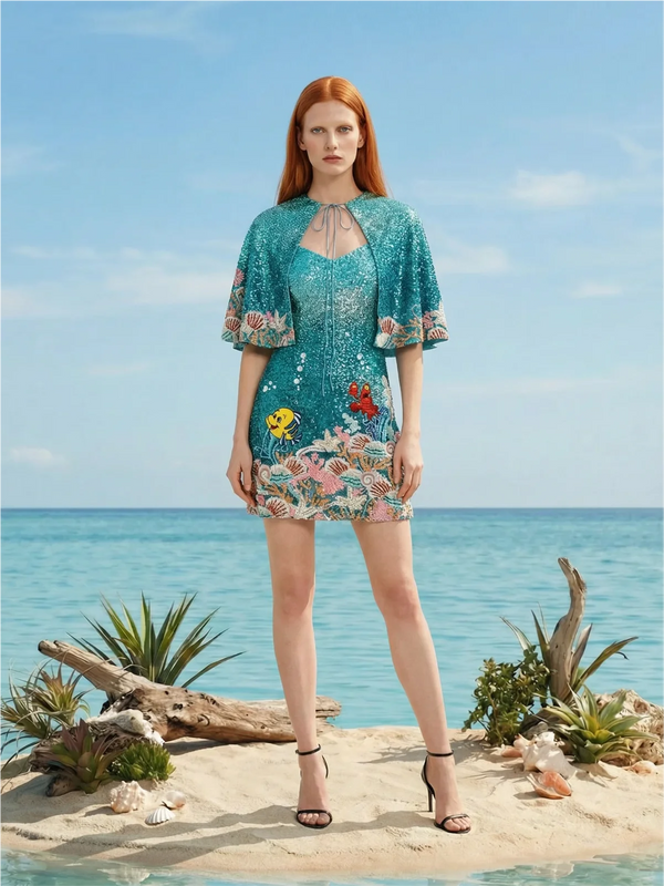 Disney | Oceanus Neptune Cape in Blue