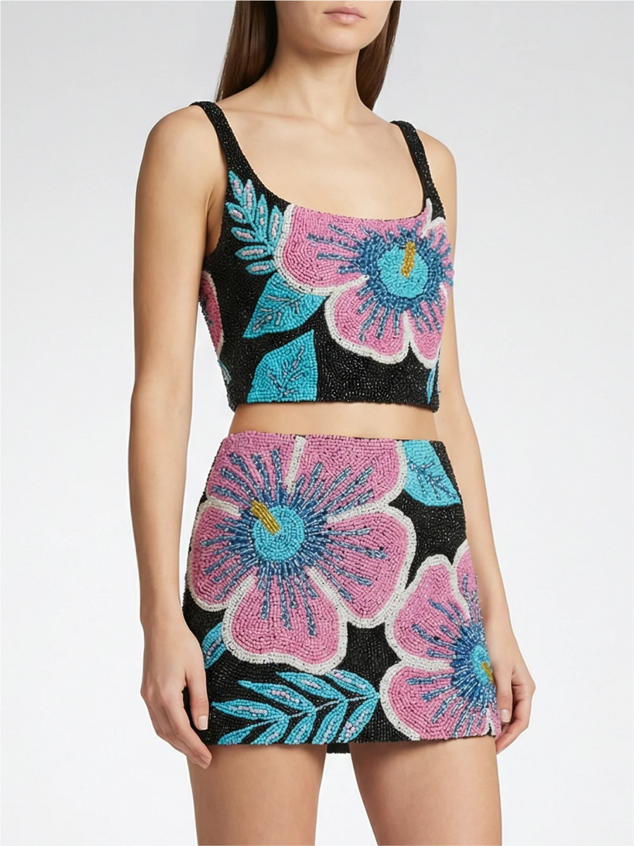 Buffy Black Co-ord Top