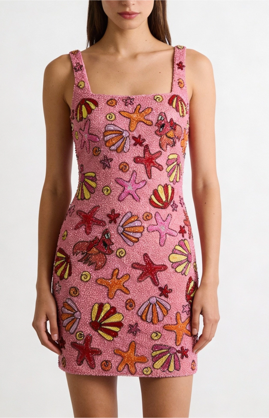 Disney | Oceanus Fully Hand Beaded Shell Dress