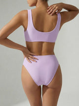 Orla Tie In The Middle Bikini Top Lilac
