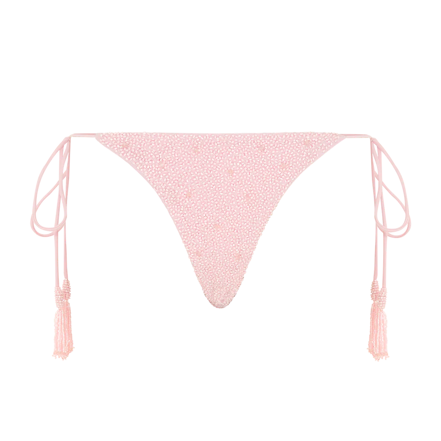 Nixie Tropical Low Coverage Bikini Bottoms in Pink