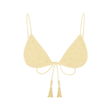 Nixie Triangle Shape Bikini Top Yellow - Oceanus Swimwear