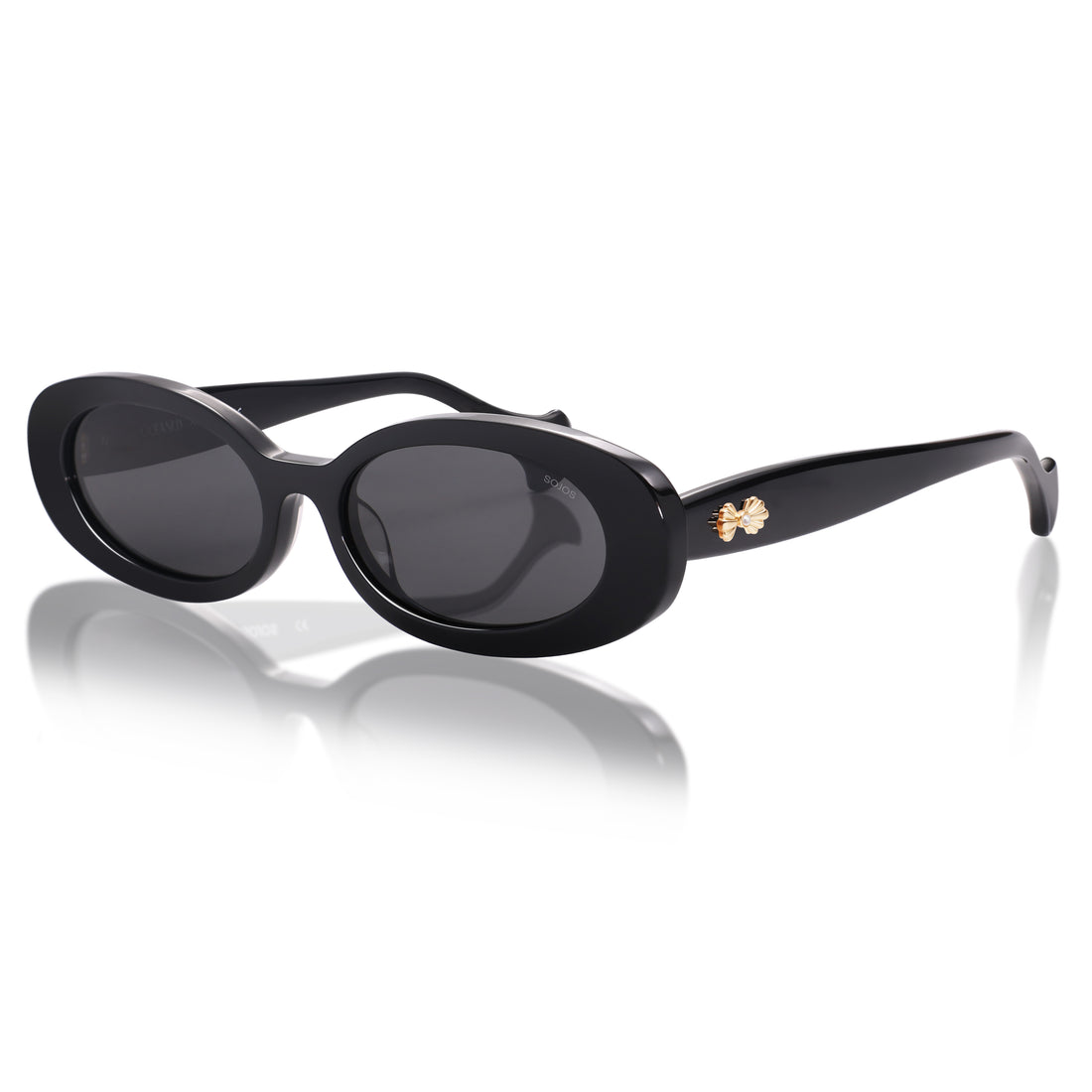 Oceanus x SOJOS Veronica Sunglasses Black