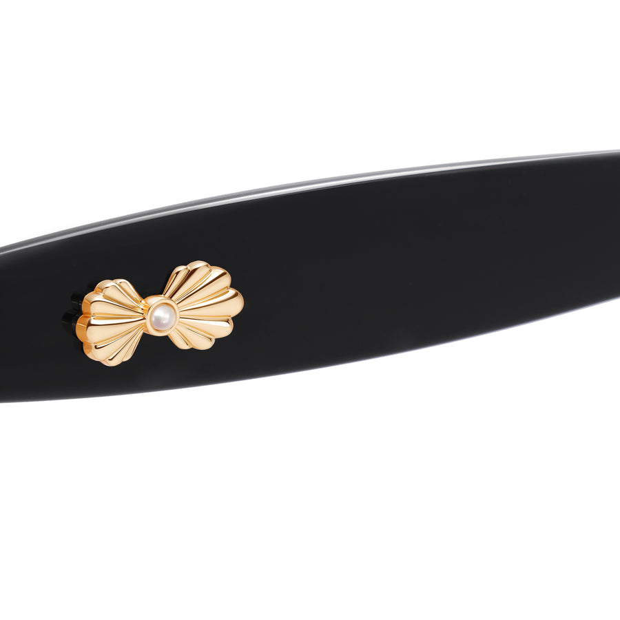 Oceanus x SOJOS Veronica Sunglasses Black