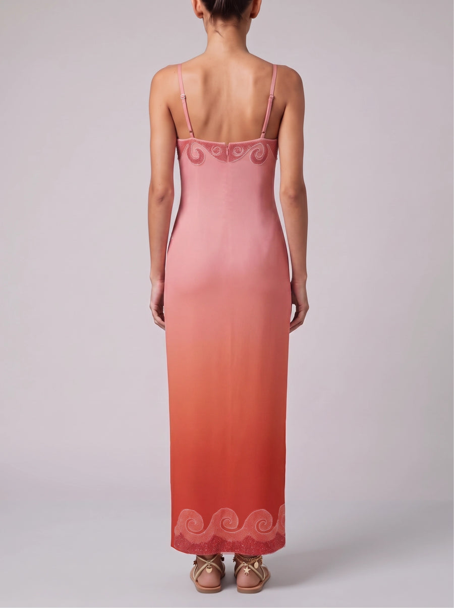 Coastal Glow Ombre Maxi Dress