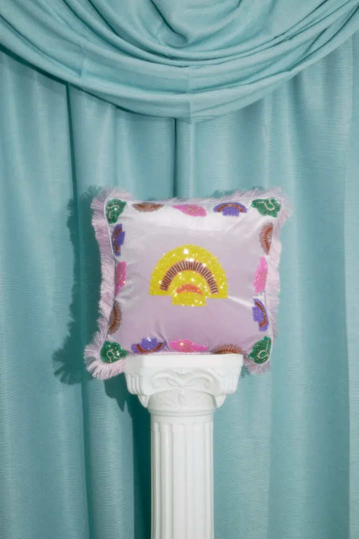 Hestia Cushion in Purple