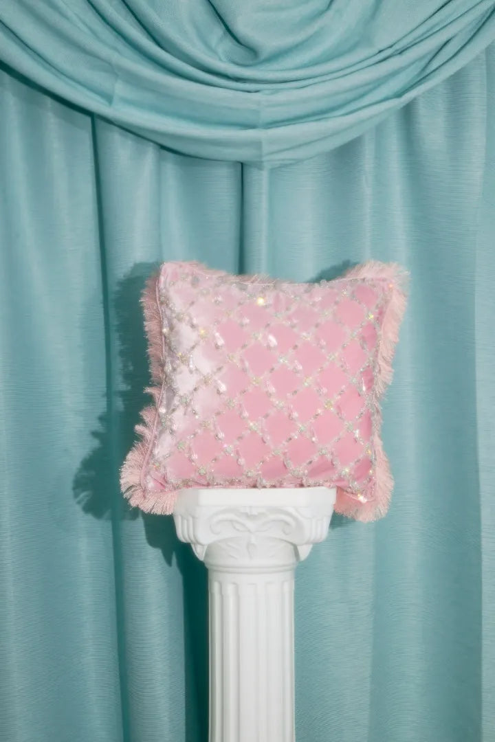 Calliope Cushion in Pink