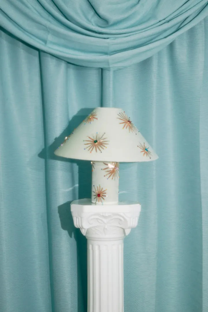 Callie Cone Lamp in White