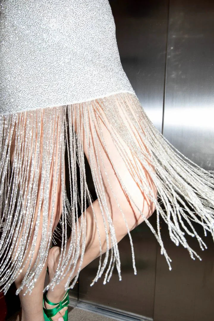 Luna Kiss Hand-Beaded Crystal Dress
