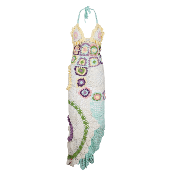 Octavia Crochet Multi-Coloured Party Dress