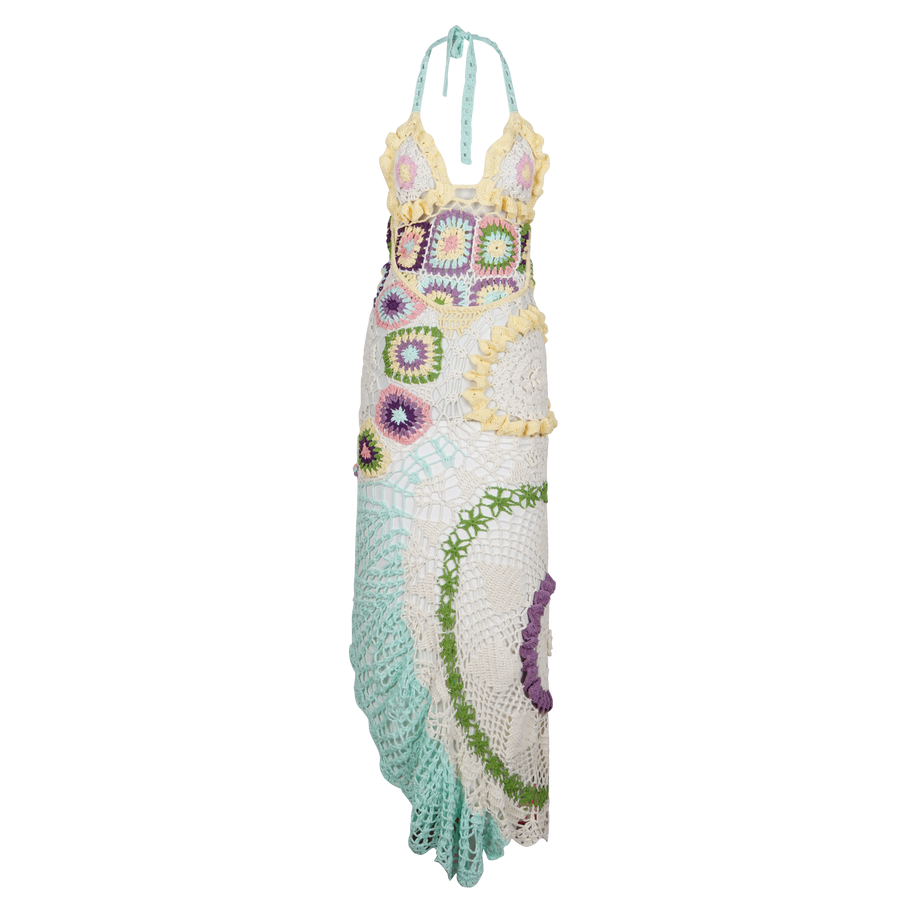 Octavia Crochet Multi-Coloured Party Dress